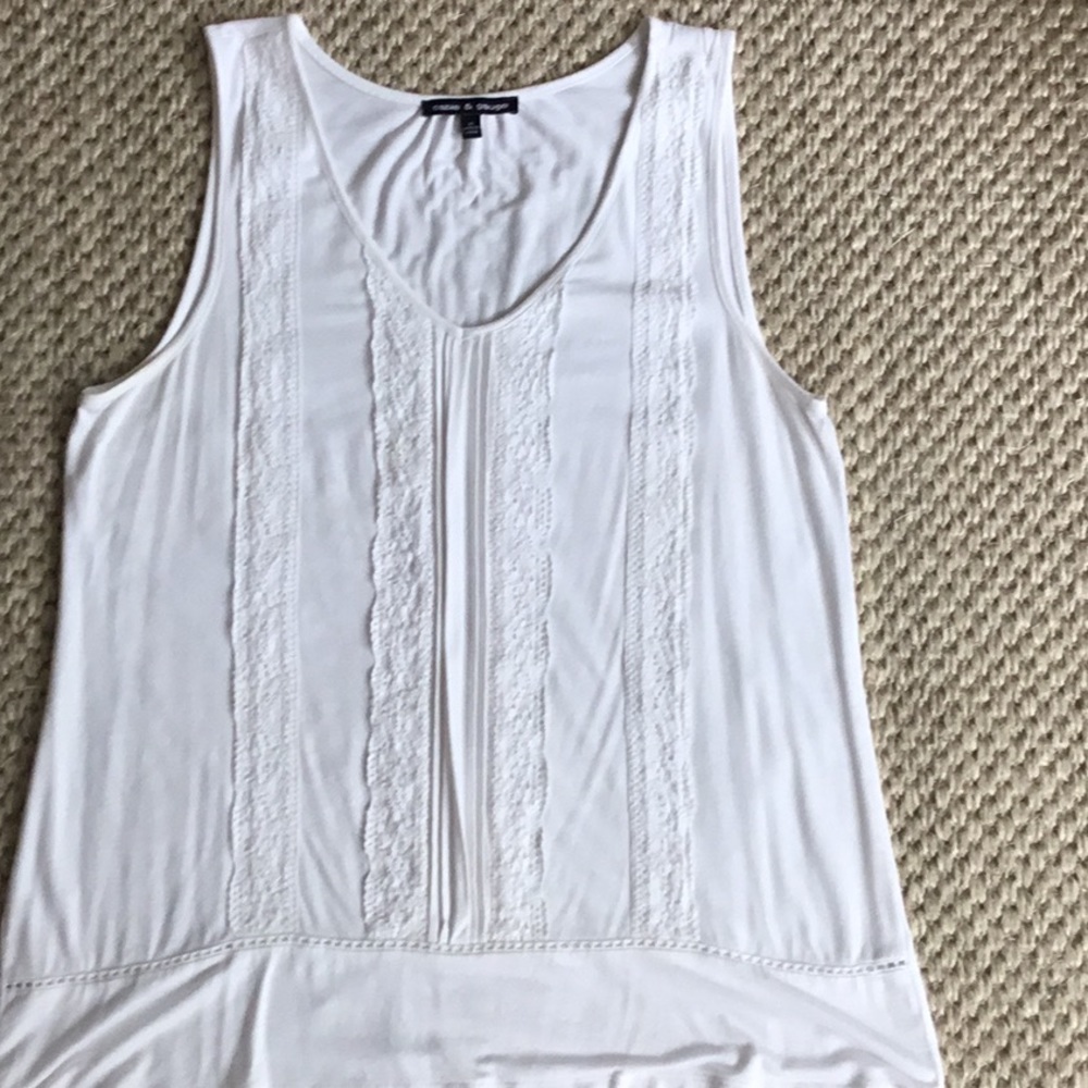 Cream sleeveless top